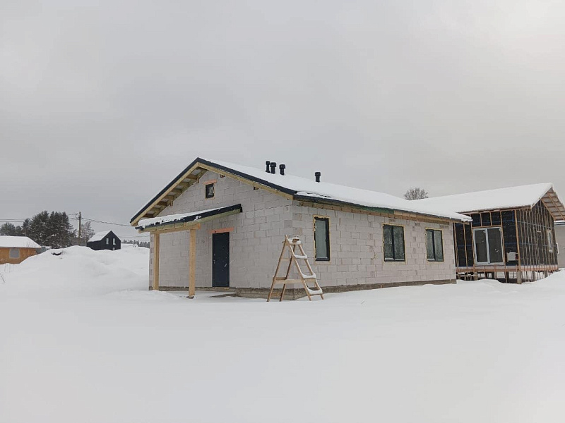 Строительство дома из газобетона в КП Лес