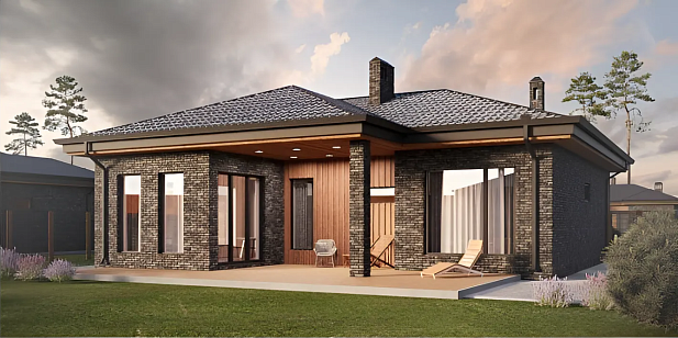 Дом из газобетона Белаярви, 138 кв.м