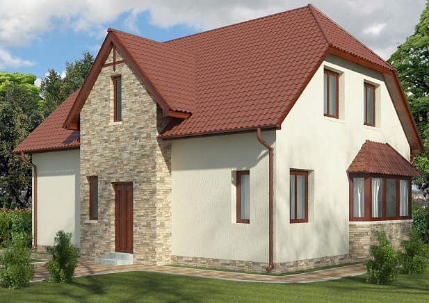 Дом из газобетона Линдолампи, 114 кв.м