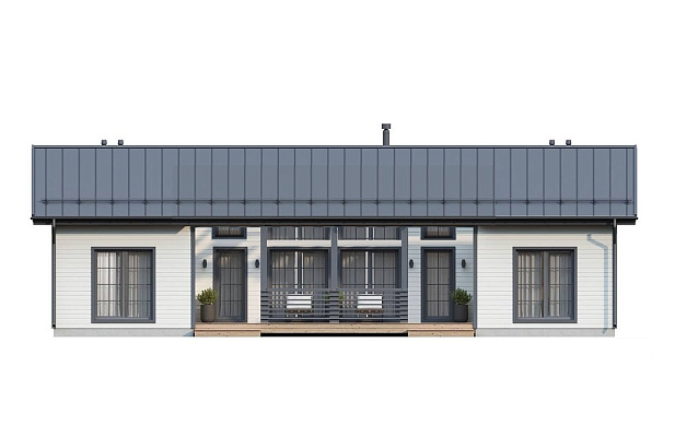 Дом из газобетона Мукава, 110 кв.м