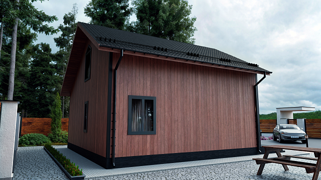 Дом из газобетона Лехта, 89 кв.м