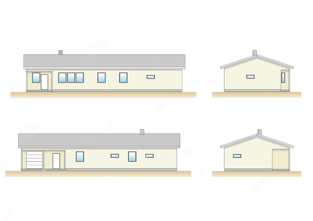 Дом из газобетона Палоярви, 149 кв.м