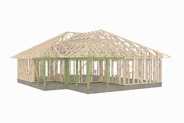 Дом из газобетона Рантуэ, 132 кв.м