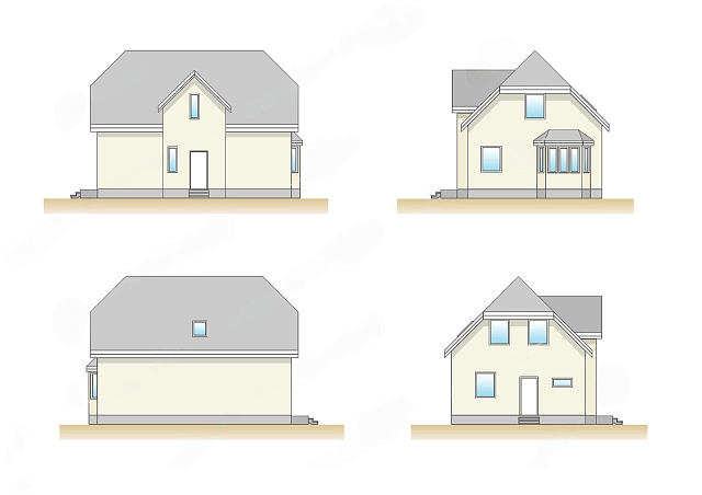 Дом из газобетона Линдолампи, 140 кв.м