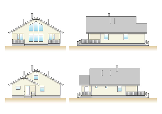 Дом из газобетона Шалговаара, 156 кв.м