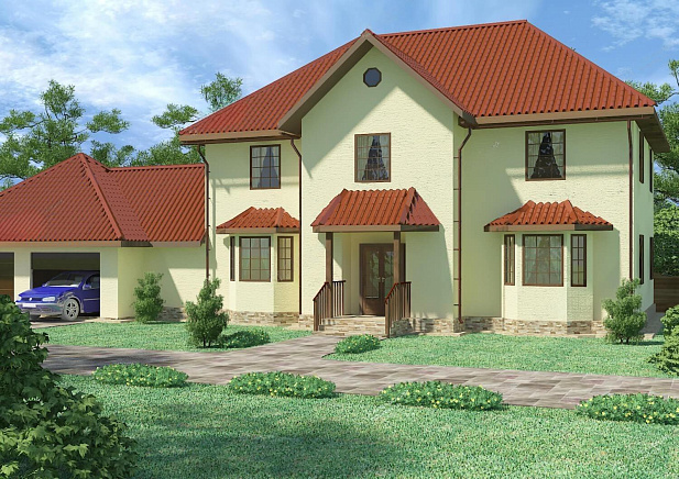 Дом из газобетона Ахвенламби, 300 кв.м