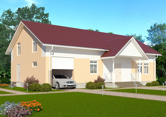 Дом из газобетона Воттоваара, 200 кв.м