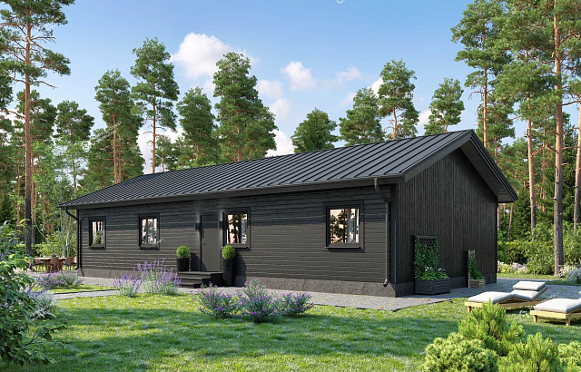 Дом из газобетона Мустова,118 кв.м