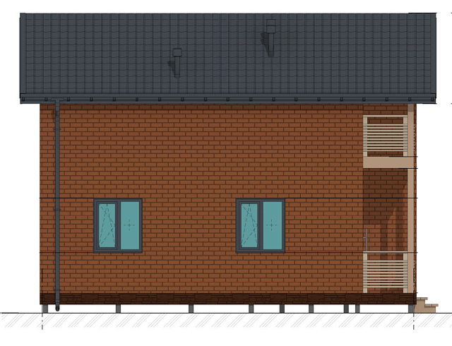 Дом из газобетона Раздолье, 98 кв.м