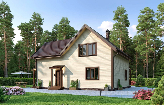 Дом из газобетона Киндасово, 137 кв.м