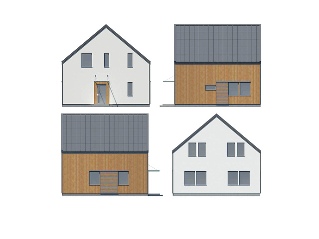 Дом из газобетона Суна, 130 кв.м