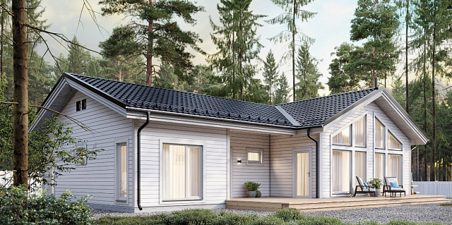 Дом из газобетона Линдозеро, 118 кв.м