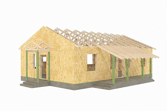 Дом из газобетона Лендара, 95 кв.м