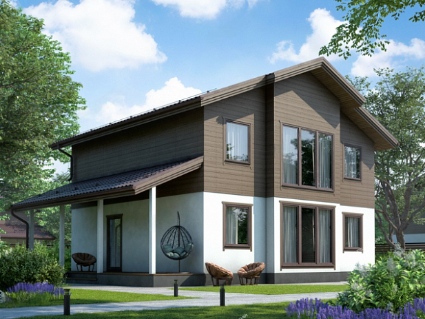 Дом из газобетона Гимолы, 154 кв.м