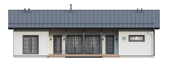 Дом из газобетона Мукава, 110 кв.м