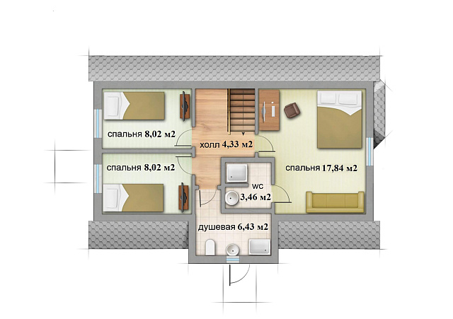 Дом из газобетона Линдолампи, 114 кв.м