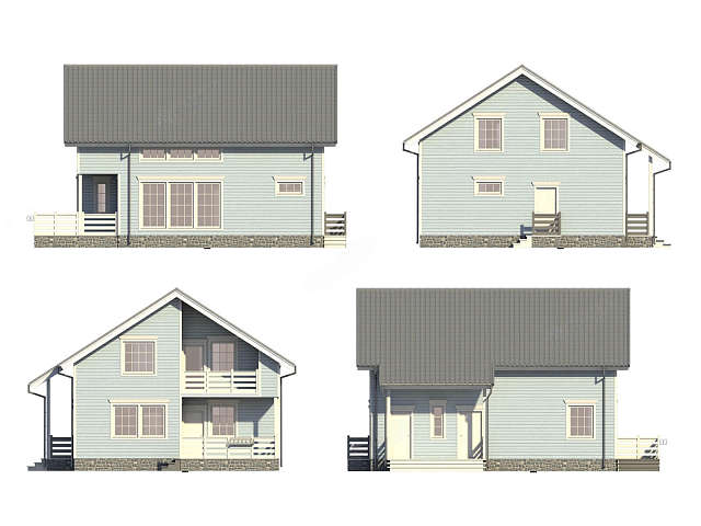 Дом из газобетона Тикша,166 кв.м