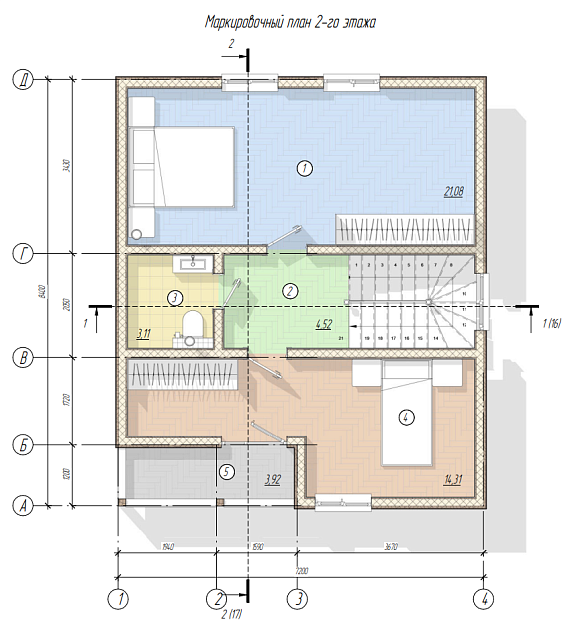 Дом из газобетона Раздолье, 98 кв.м