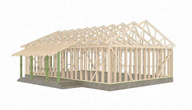 Дом из газобетона Кайгозеро, 65 кв.м