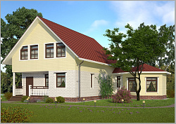 Дом из газобетона Лоухи, 155 кв.м