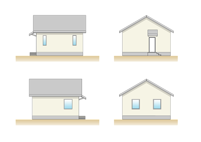 Дом из газобетона Асилан, 36 кв.м