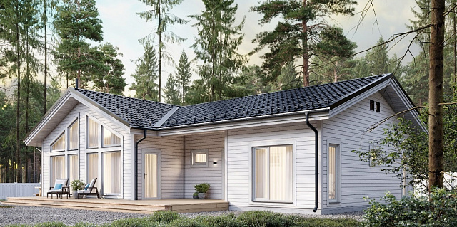 Дом из газобетона Линдозеро, 118 кв.м