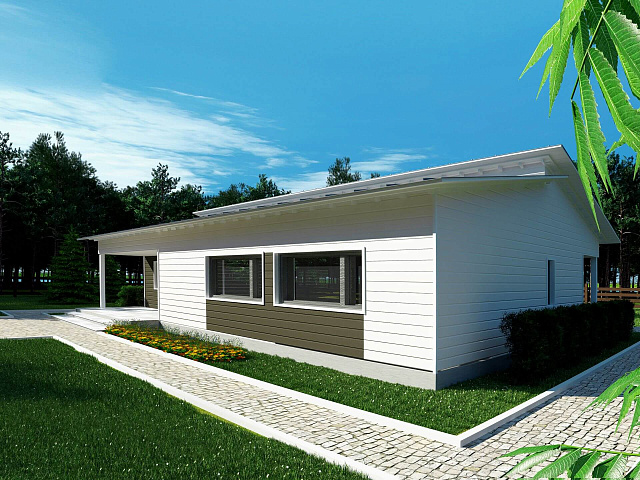 Дом из газобетона Няльмозеро, 97 кв.м