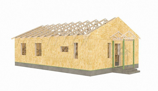 Дом из газобетона Кайгозеро, 65 кв.м