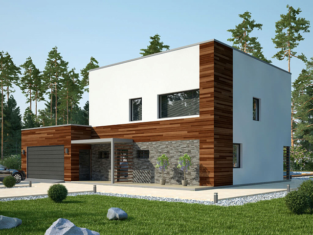 Дом из газобетона Вуорио, 244 кв.м