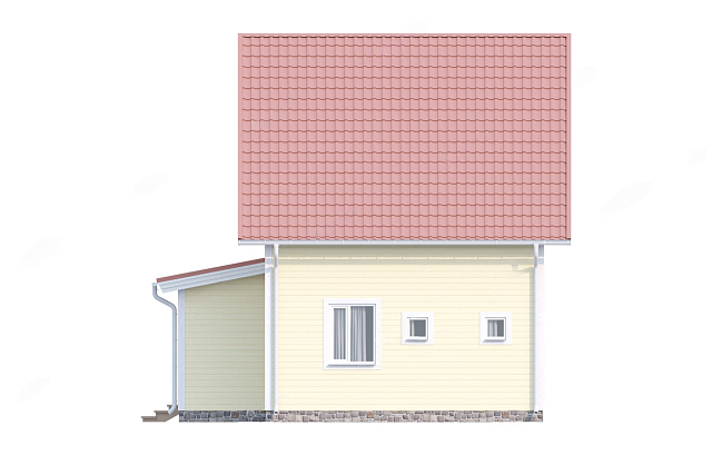 Дом из газобетона Колежма, 94 кв.м