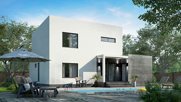 Дом из газобетона Лаяни, 140 кв.м